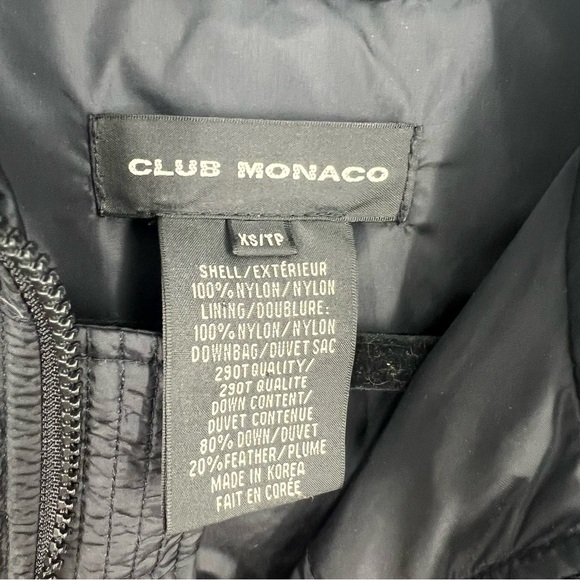 Club Monaco Feather Down filled winter jacket xs - Picture 8 of 10